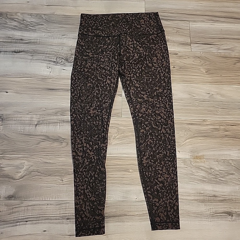 Lululemon Wunder Under High Rise Tight  28  Leggings Formation Camu Deep Size 10